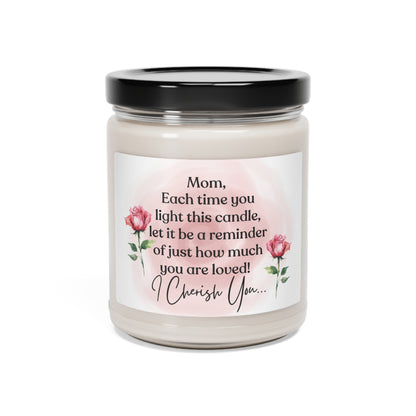 Candle for Mother Mom You Are Love Cherished Scented Soy Candle, 9oz  Gift for Mom Birthday