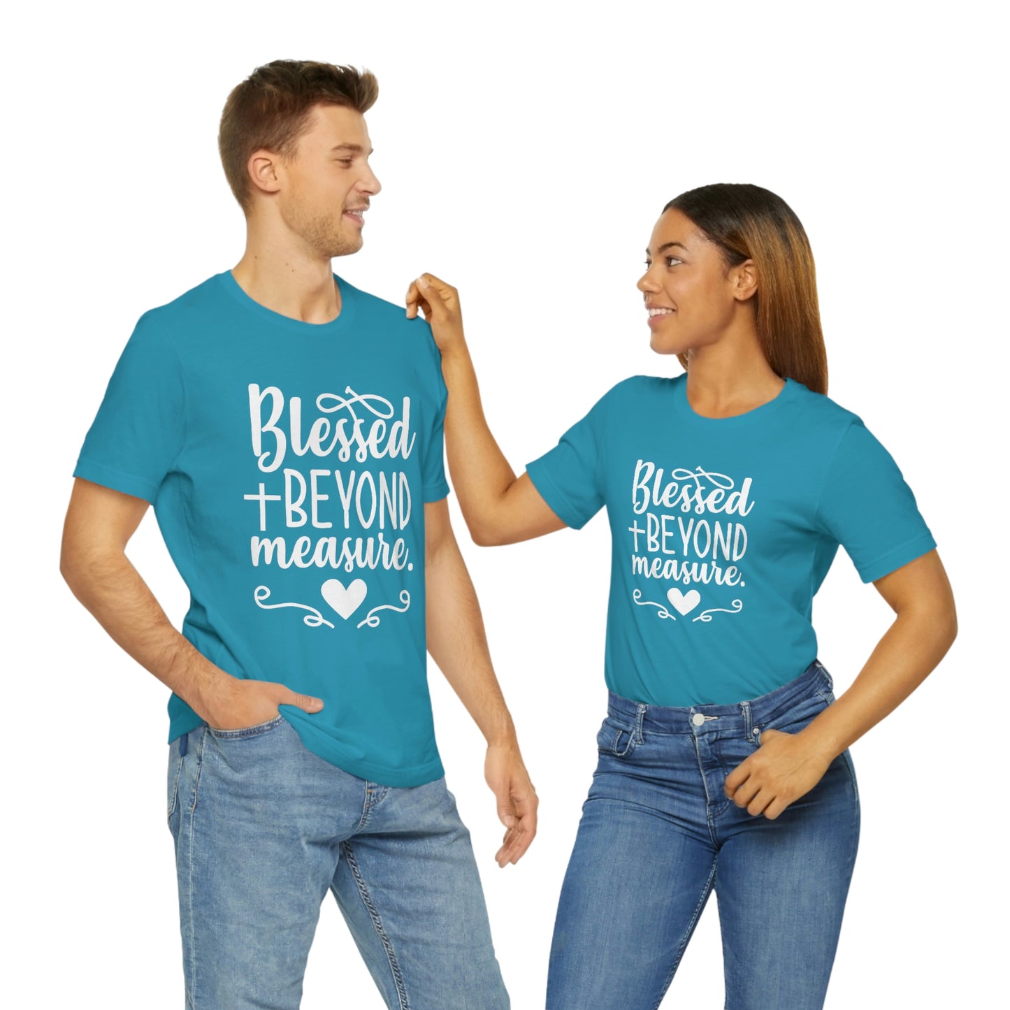 Unisex Jersey Short Sleeve Tee - Blessed Beyond Measure Christian T-Shirt