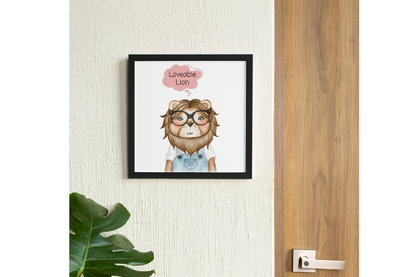 Baby Animals with Glasses Art Wall Prints SET OF 6 - Frame Not Included - FREE SHIPPING