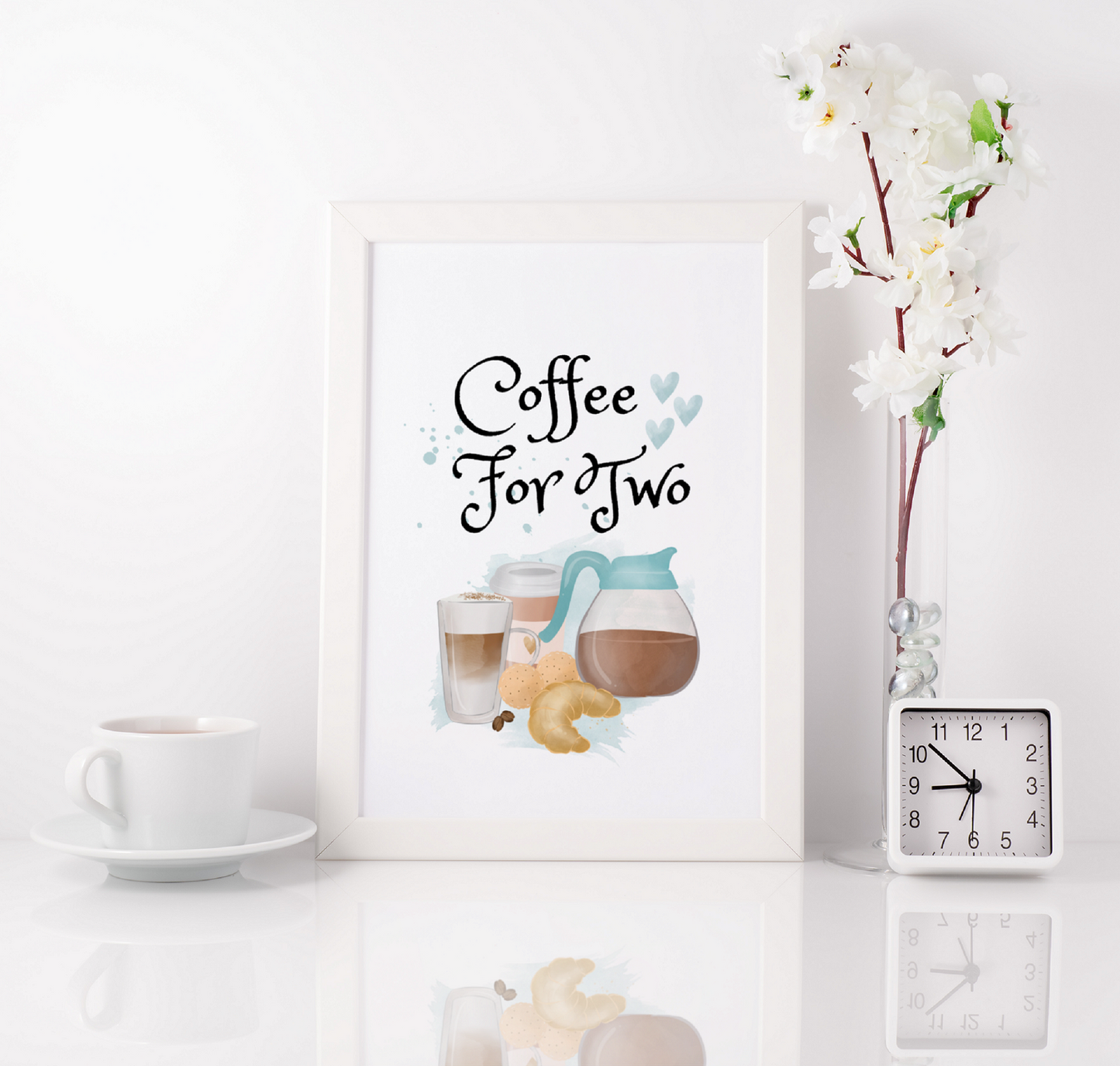 Coffee Love Art Wall Prints SET OF 6 - Frame Not Included - FREE SHIPPING