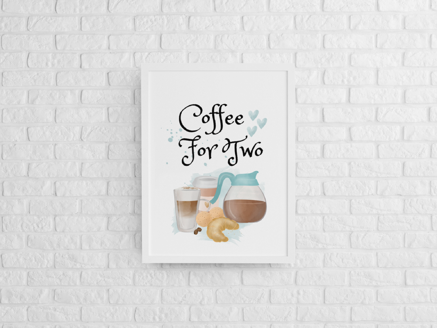 Coffee Love Art Wall Prints SET OF 6 - Frame Not Included - FREE SHIPPING