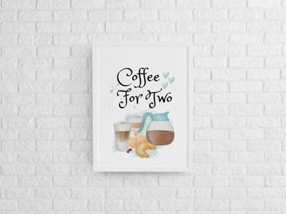 Coffee Love Art Wall Prints SET OF 6 - Frame Not Included - FREE SHIPPING