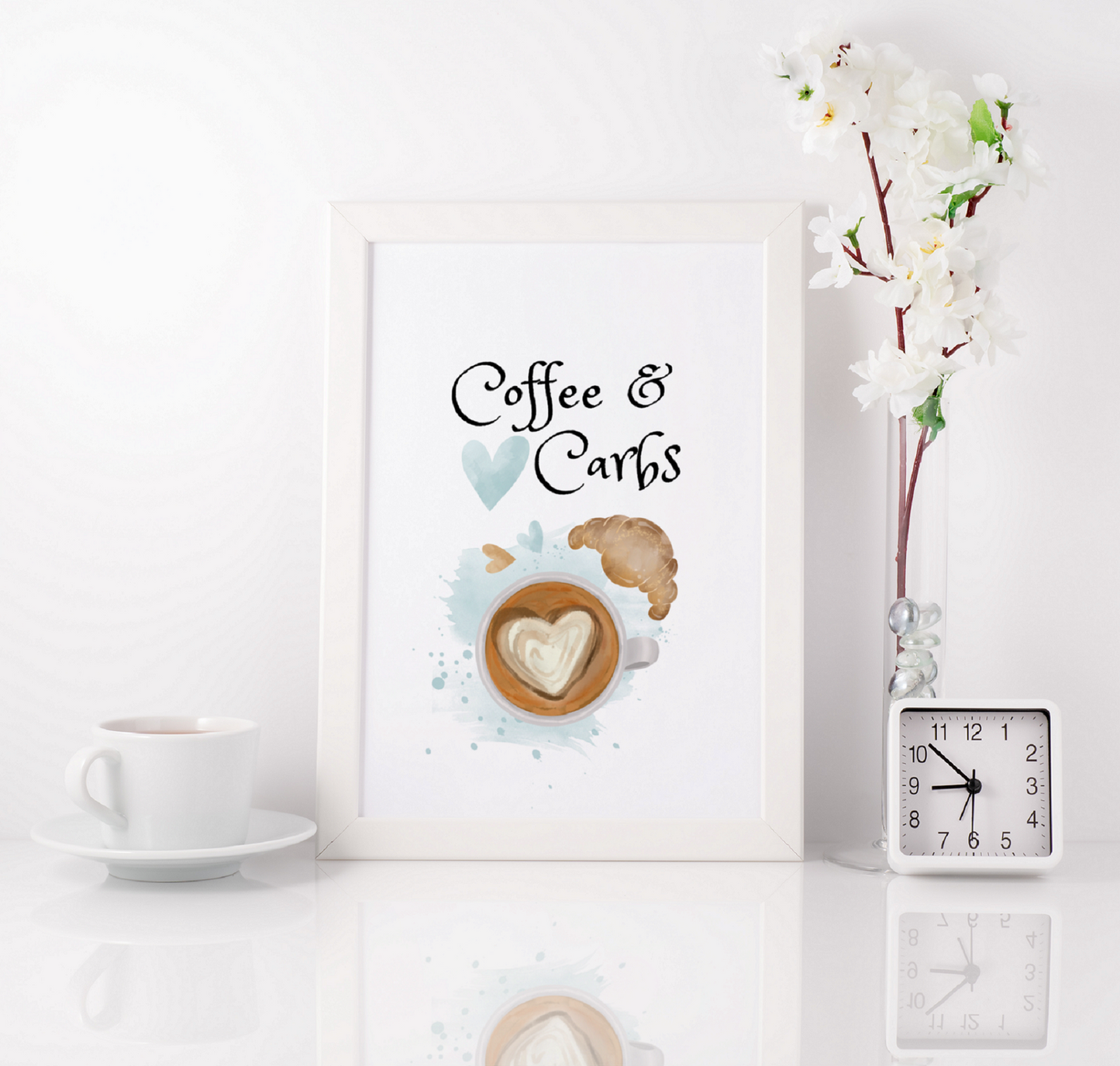 Coffee Love Art Wall Prints SET OF 6 - Frame Not Included - FREE SHIPPING