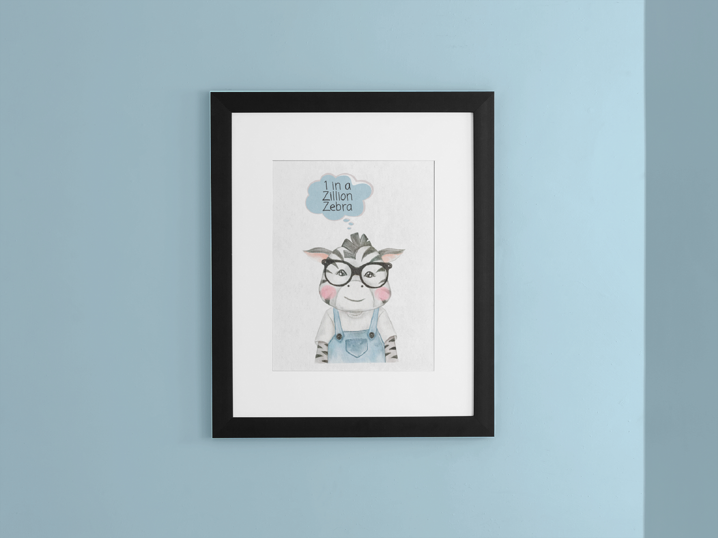 Baby Animals with Glasses Art Wall Prints SET OF 6 - Frame Not Included - FREE SHIPPING