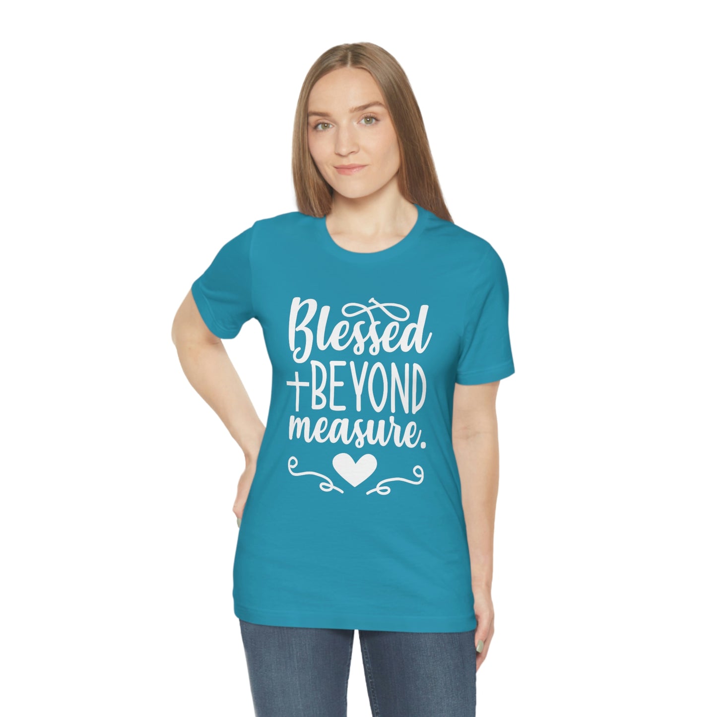 Unisex Jersey Short Sleeve Tee - Blessed Beyond Measure Christian T-Shirt